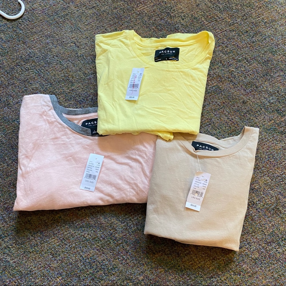 Nwt bundle of 3 three shirts pacsun